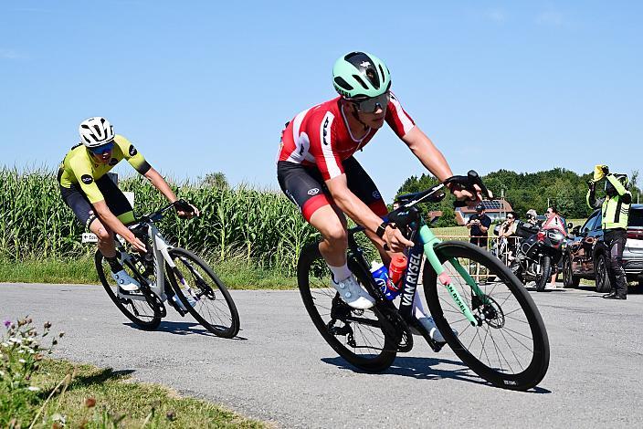 Matteo Zambelli (AUT, Öberösterreich), Niklas Wiesmayr (AUT, Österreich), 2. Etappe,  51. Int. Oberösterreich Junioren Rundfahrt, Eberstalzell - Eberstalzell