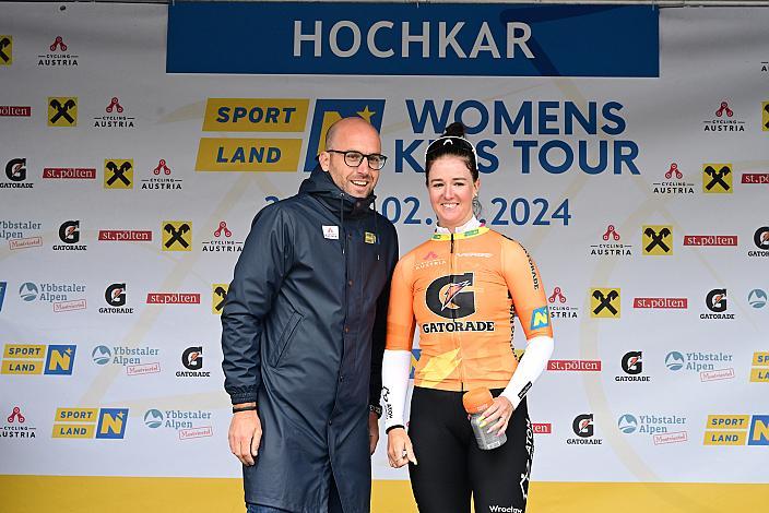 Nikola Bajgerova (CZE, MAT Atom Deweloper Wroclaw) im Punkte Trikot der Gesamtsiegerin 02.06.2024. 4. Etappe, Waidhofen an der Ybbs. - Hochkar,  Sportland NOE WOMENS  KIDS Tour