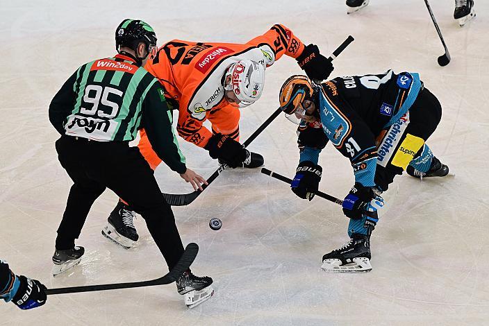 Markus Vela (Moser Medical Graz 99ers), Sean Collins (Steinbach Black Wings Linz) Win2Day ICE Hockey League,  1. Viertelfinale, Steinbach Black Wings Linz vs Moser Medical Graz 99ers,  Linz AG Eisarena 