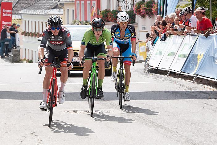 2. Platz Felix Engelhardt (GER, Tirol KTM Cycling Team), Sieger Riccardo Zoidl (AUT, Team Felbermayr Simplon Wels), 3. Platz Rainer Kepplinger (AUT, Hrinkow Advarics Cycleang Team)  Mühlviertler Hügelwelt Classic, Strassenrennen Königswiesen, Radsport