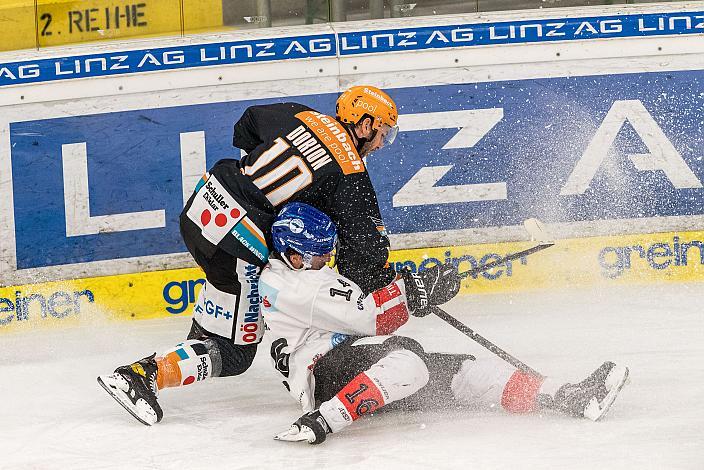 Marc-Andre Dorion (Steinbach Black Wings 1992), Felix Girard (HC Tiwag Innsbruck - Die Haie) Steinbach Black Wings 1992 vs HC TWK Innsbruck  , Eishockey, Bet at Home ICE Hockey League