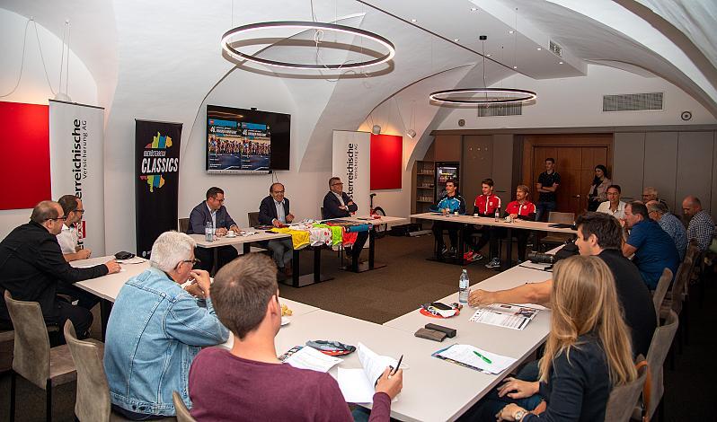 Pressekonferenz, 46. Int. Keine Sorgen Oberösterreich Juniorenrundfahrt
