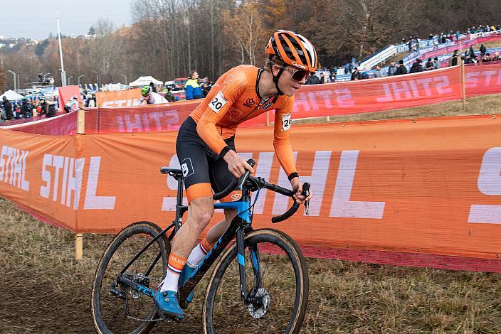 Sieger Nr. 20 David Haverdings (NED), Junioren, UCI Cyclocross World Cup, Tabor CZ