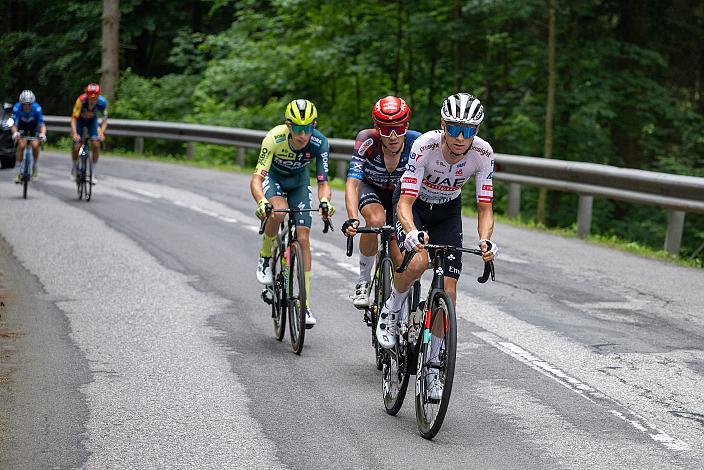 Felix Grossschartner (AUT, UAE Team Emirates), Riccardo Zoidl (AUT, Team Felt - Felbermayr), Alexander Hajek (AUT, Bora - Hansgrohe), ÖM Staatsmeisterschaft, Strassenrennen, Königswiesen OÖ
