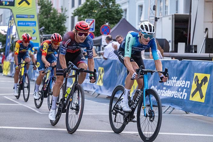 Sebastian Schönberger (AUT, Team Felt - Felbermayr), Felix Gall (AUT, Decathlon AG2R La Mondiale Team),  25. Welser Innestadt Kriterium 