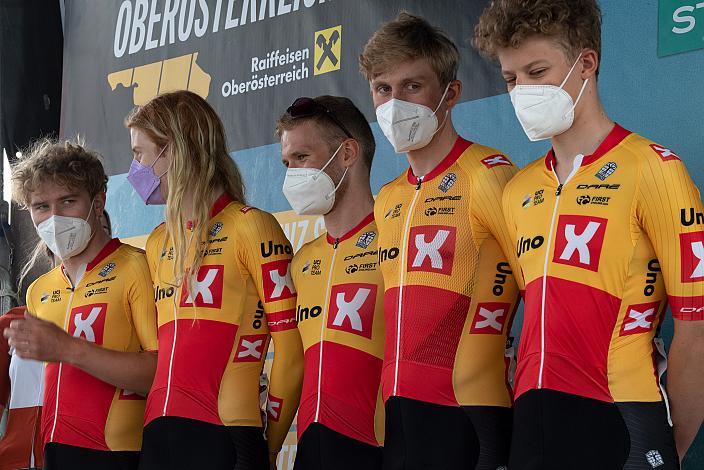 die Mannschaft Uno-X Pro Cycling Team, NOR 1. Etappe Wels - Maria Schmolln, Int. Raiffeisen Oberösterreich Rundfahrt UCI Kat. 2.2