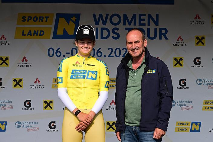 Im gelben Trikot, Eliska Kvasnickova (CZE, VIF Cycling Team), Zeitfahren Herzogenburg,  3. Etappe Sportland NOE WOMEN Tour