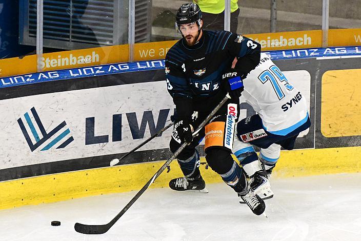 Greg Moro (Steinbach Black Wings Linz),  Steinbach Black Wings Linz vs Bili Tygri Liberec (CZE) , Linz AG Eisarena