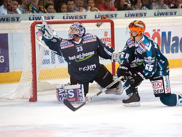 Lorenz Hirn und Robert Lukas, Linz, EHC Liwest Black Wings Linz vs Moser Medical Graz 99ers