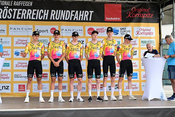 Team Vorarlberg, mit Etappensieger Kilian Feurstein (AUT, Team Vorarlberg), 3. Etappe Asten - Bad Schallerbach, Oberösterreich Rundfahrt