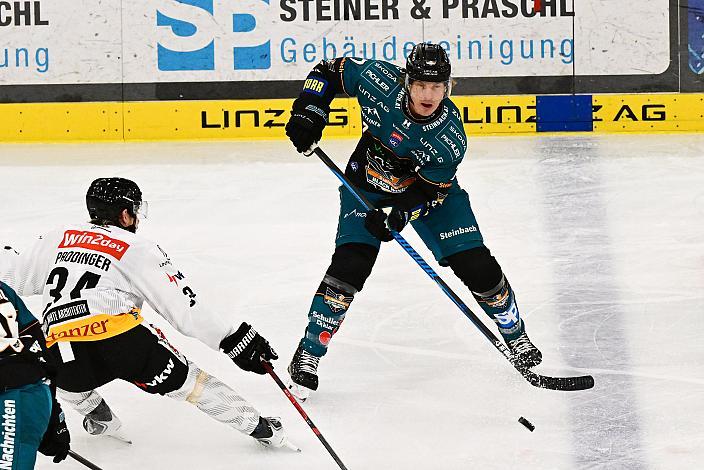 Brian Lebler (Steinbach Black Wings Linz) 4. Runde ICE, Steinbach Black Wings Linz vs Pioneers Vorarlberg, Linz AG Eisarena 