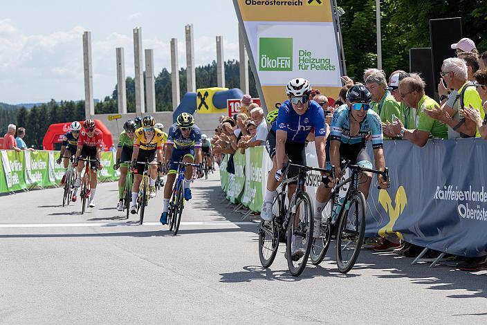 Andreas Stokbro Nielsen (DEN, Team Coop) im Blauen Trikot des Besten in der Punktewertung, Eferding - Niederkappel,  Int. Raiffeisen Oberösterreich Rundfahrt UCI Kat. 2.2