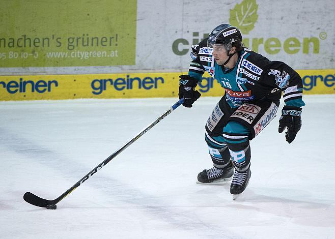 Joel Broda (EHC Liwest Black Wings Linz) EHC Liwest Black Wings Linz vs EC Red Bull Salzburg, Platzierungsrunde