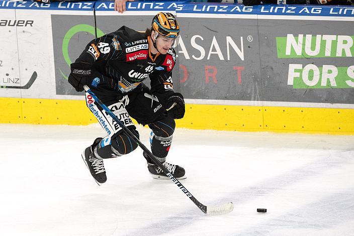 Graham Knott (Steinbach Black Wings Linz) Steinbach Black Wings Linz vs Pioneers Vorarlberg, 13. Runde ICE Hockey League, Steinbach Black Wings Linz, Linz AG Eisarena 