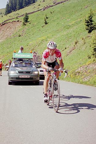 Etappensieger Georg Totschnig (AUT, Team Telekom) St. Johann im Pongau - Kitzbüheler Horn, 144km  4. Etappe