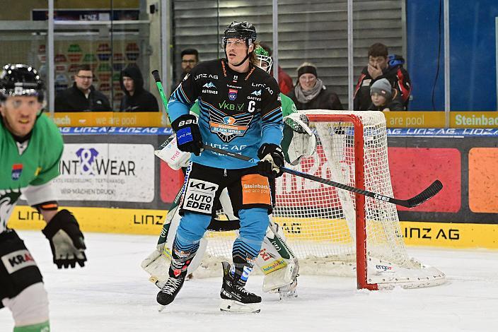 Brian Lebler (Steinbach Black Wings Linz) 49. Runde ICE, Steinbach Black Wings Linz vs Olimpija Ljubljana, Linz AG Eisarena 