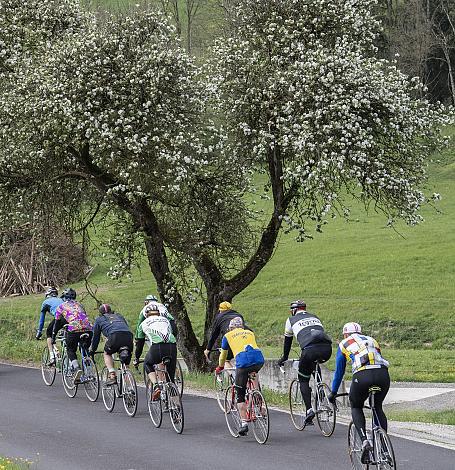 das Feld der Fahrer im Aschachtal