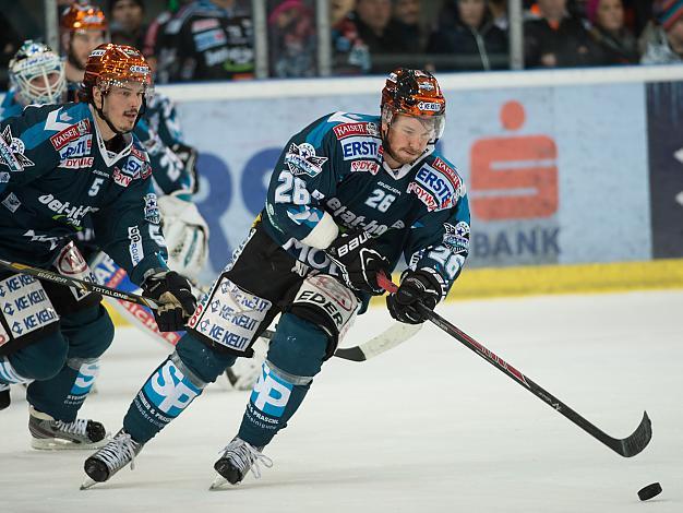 Rob Hisey und Franklin MacDonald, Linz. EC Red Bull Salzburg vs EHC Liwest Black Wings Linz, Halbfinale, Semifinale, Play-Offs 