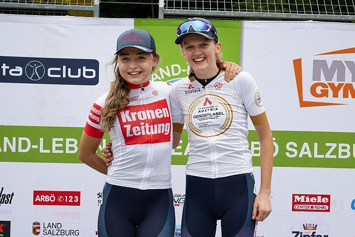 Führende Radliga Elisa Winter (AUT, Union Raiffeisen Radteam Tirol), U23 radliga 2. Amelie Cooper (GBR, Union Raiffeisen Radteam Tirol)  MYGYM Race am Salzburg Ring, Zeitfahren, Road Cycling League Austria, Cycling Austria, Damen Elite,