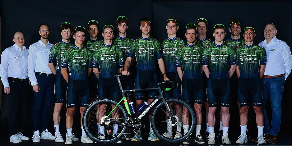 Sportlicher Leiter Matej Mugerli (SLO), Jakob Reiter (AUT), Maximilian Huber (AUT), Loic Bettendorff (LUX), Jaka Primozic (SLO), Richard Riska (SVK), David Paumann (AUT), Filippo Fortin (ITA), Valentin Poschacher (AUT), Riccardo Zoidl (AUT),  Dominik Hödlmoser (AUT),  Josef Dirnbauer (AUT), Ayden Jordan (AUT), Teampräsentation, Steyr, Team Hrinkow Advarics Cycleang, UCI Continental Team)