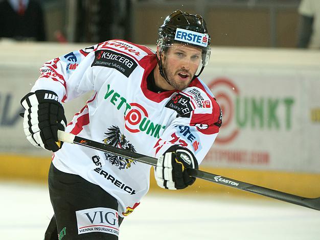 Gregor Baumgartner, AUT, Oesterreich vs Weissrussland, IIHF Euro Hockey Challenge