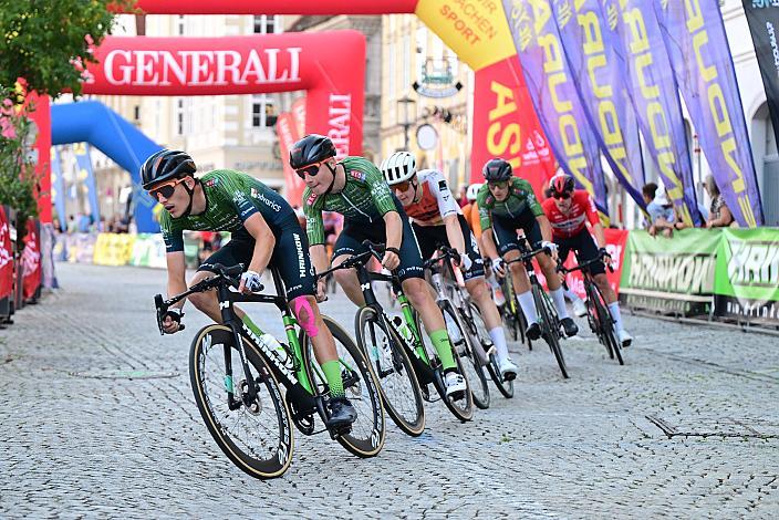 Maximilian Kabas (AUT, Hrinkow Advarics), Valentin Poschacher (AUT, Hrinkow Advarics),27. Int. ASVÖ - HRINKOW City Kriterium Steyr, Herren Elite, ÖRV, Radsport, Mountainbike, ELITE Rennrad