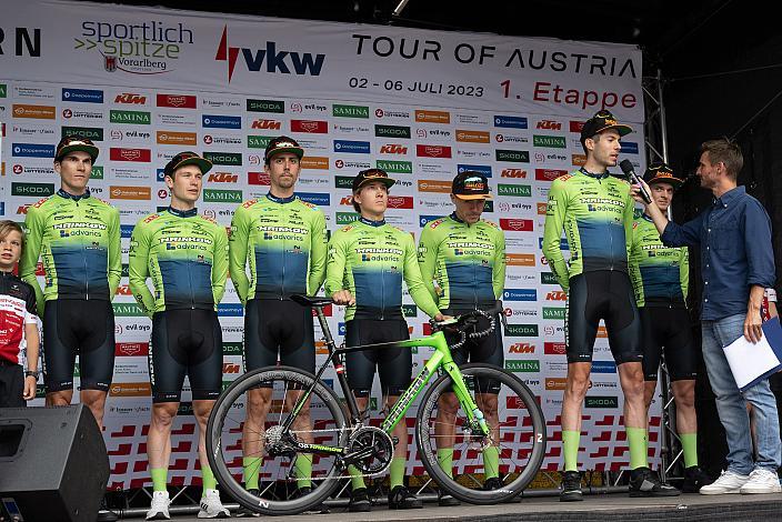 Team Hrinkow Advarics Jonas Rapp (GER, Hrinkow Advarics) 72. Tour of Austria, Präsentation der Teams, Dornbirn