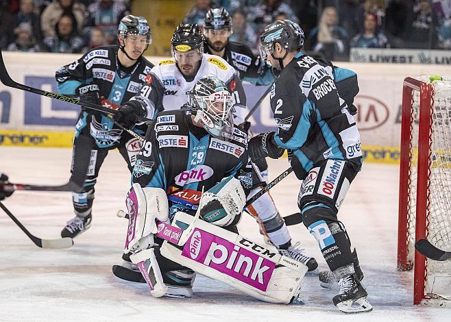  Tormann Michael Ouzas (EHC Liwest Black Wings Linz) EHC Liwest Black Wings Linz vs Dornbirn Bulldogs