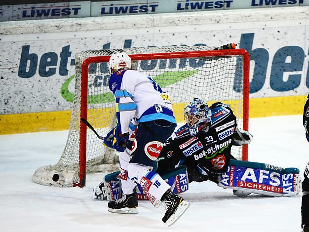 #33 Lorenz Hirn, Linz und #16 Daniel Nageler, VSV, EHC Liwest Black Wings Linz vs EC VSV