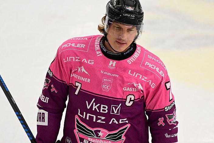 Brian Lebler (Steinbach Black Wings Linz), ICE, Steinbach Black Wings Linz vs HC Tiwag Innsbruck - Die Haie Linz, AG Eisarena 