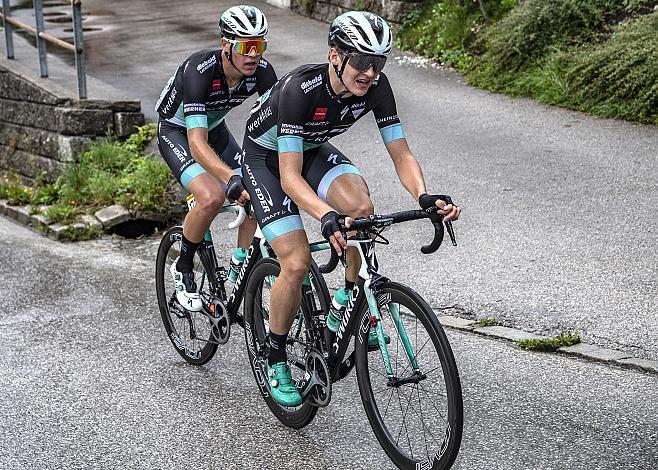 Linus Rosner (GER, Auto Eder Bayern), Leslie LÃ¼hrs (GER, Auto Eder Bayern)   3. Etappe Bad Wimsbach - Gmundner Berg, OberÃ¶sterreich Junioren Rundfahrt