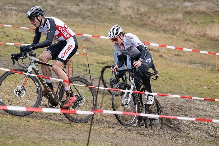 Manfred Zöger (AUT, MTB Team Bucklige Welt), Jakob Reiter (AUT, Mühl4tler Bike Team), Rad Cyclo Cross, ÖSTM/ÖM Querfeldein  Langenzersdorf, Seeschlacht