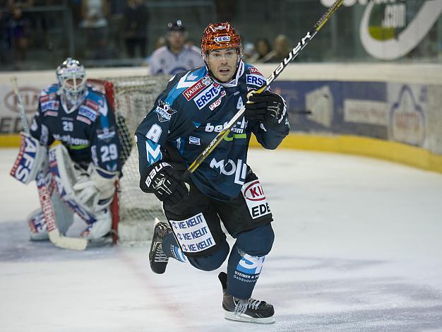 #8 Michael Mayr, Verteidiger, Linz, EHC Liwest Black Wings Linz vs KHL Medvescak Zagreb          