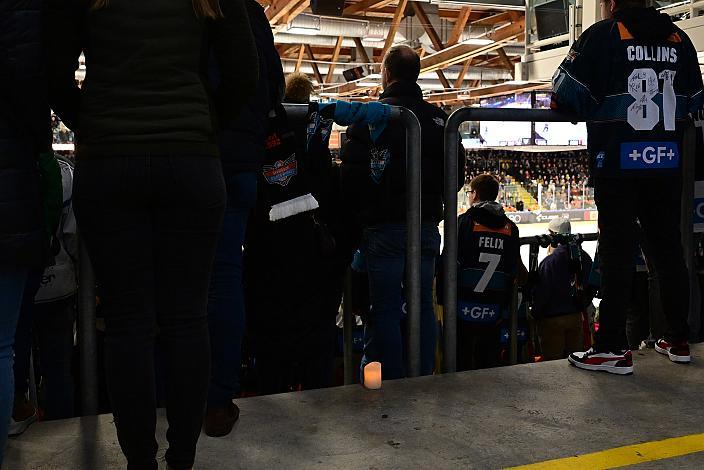 Erinnerung an den Verstorbenen, Fan Franz Peirlberger  Win2Day ICE Hockey League,  Steinbach Black Wings Linz vs  Migross Supermercati Asiago Hockey 1935,  Linz AG Eisarena