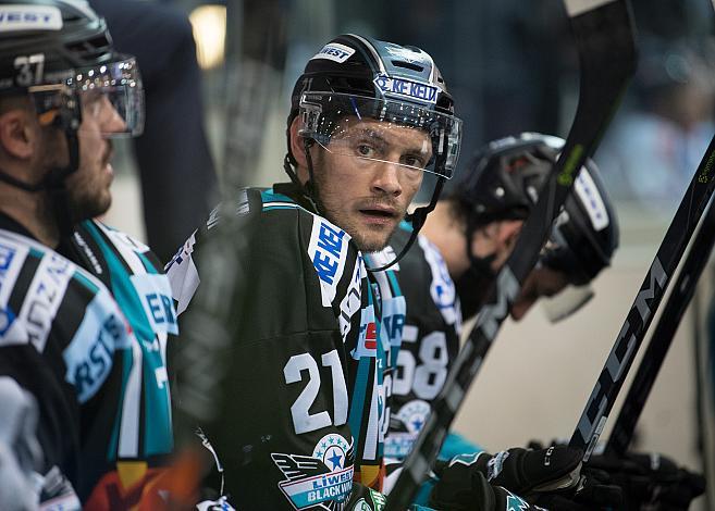 Philipp Lukas (EHC Liwest Black Wings Linz)  EHC Liwest Black Wings Linz vs KHL Medvescak Zagreb, 4. Viertelfinale