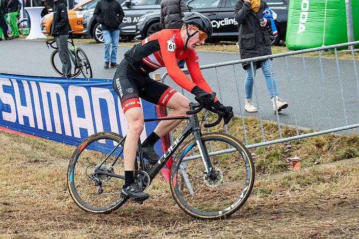 David Preyler (AUT, Team Österreich) Junioren, UCI Cyclocross World Cup, Tabor CZ 