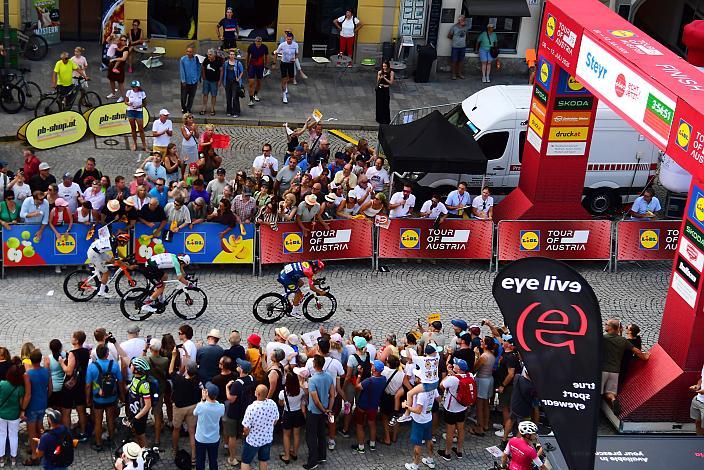 Andrea Bagioli (ITA, Lidl - Trek) Sieger in Steyr Zielsprint  4. Etappe von Steyr nach Steyr, 170,5km, Tour of Austria