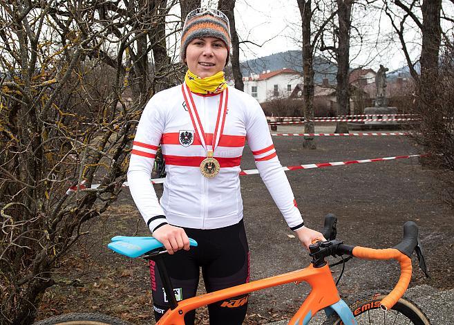 Nadja Heigl (AUT, SU Bikestore.cc Team) , Staatsmeisterin 2021, Rad Cyclo Cross Staatsmeisterschaft 2021, Neusiedl/Waidamannsfeld, Niederösterreich
