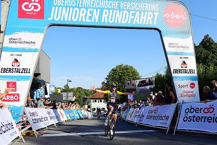Gesamtführender und Etappensieger Loek Hovers (NED, Willebrord Wil Vooruit) (2. Etappe,  51. Int. Oberösterreich Junioren Rundfahrt, Eberstalzell - Eberstalzell