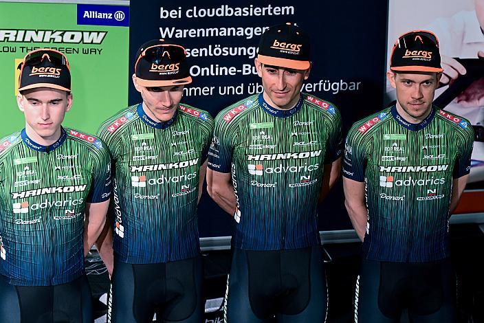  Paul Buschek (AUT), Edward Ravasi (ITA), Giacomo Ballabio (ITA), Riccardo Zoidl (AUT),  Teampräsentation, Steyr, Team Hrinkow Advarics Cycleang, UCI Continental Team, 