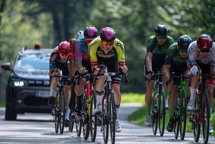 Die Ausreisser mit Jonas Schmeiser (GER, Auto Brosch Kempten), Lukas Meiler (GER, Team Vorarlberg), Filippo Fortin (ITA, Maloja Pushbikers), Linus Rosner (GER, Santic - Wibatech), Road Cycling League Ranshofen, OÖ