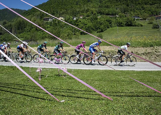 Das Feld im Anstieg Cima Campo,  Pascal Ackermann (GER, Bora-Hansgrohe) , Giro, Giro d Italia, Radsport, 102. Giro d Italia - 20. Etappe