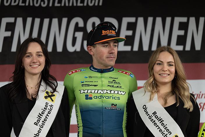 Sieger Riccardo Verza (ITA, Hrinkow Advarics) Herren Elite, U23, Radliga, 62. Radsaison-Eröffnungsrennen Leonding, Oberösterreich 