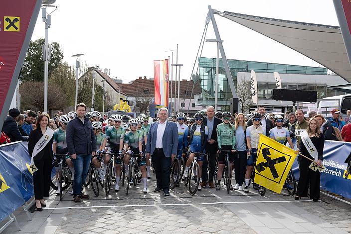 Start der Damen Elite, U23, Radliga, 62. Radsaison-Eröffnungsrennen Leonding, Oberösterreich 