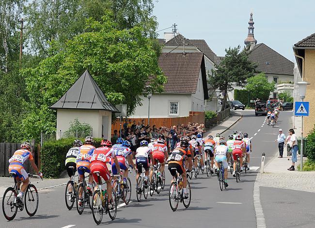 Das Feld der OOE - Rundfahrt in Gramastetten. 