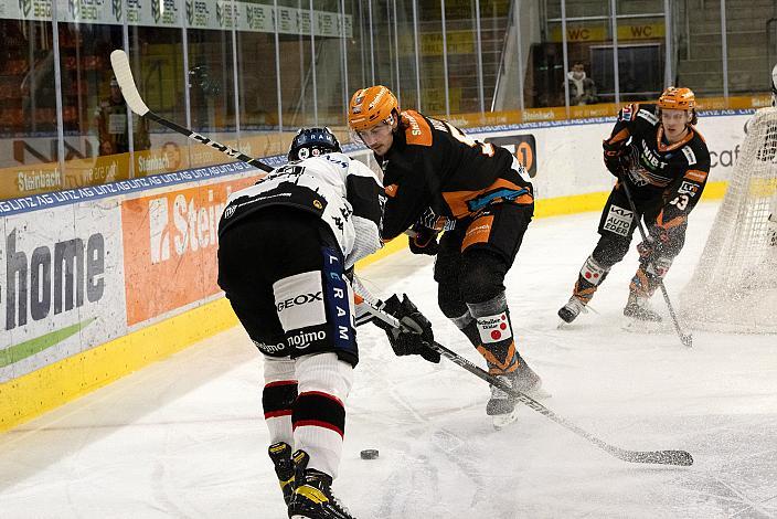 Tor Eriksson Immo (Tesla Orli Znojmo), Raphael Wolf (Steinbach Black Wings Linz) Steinbach Black Wings Linz vs Tesla Orli Znojmo, bet-at-home ICE Hockey League