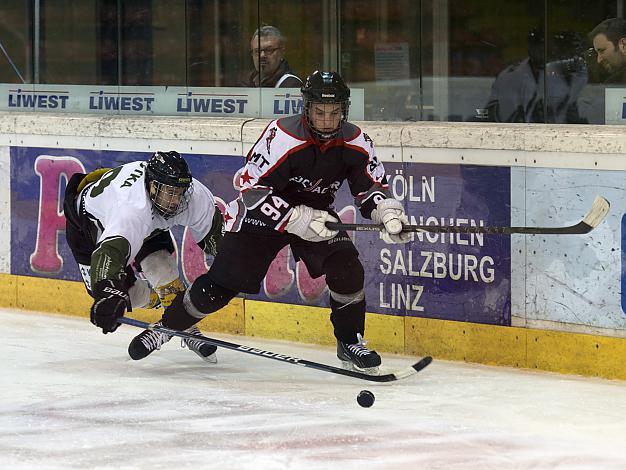 H. Seisenbacher, Traun und Dominik Schotka, Grizzleys,  Grizzlies Linz vs. Puckjaeger Traun