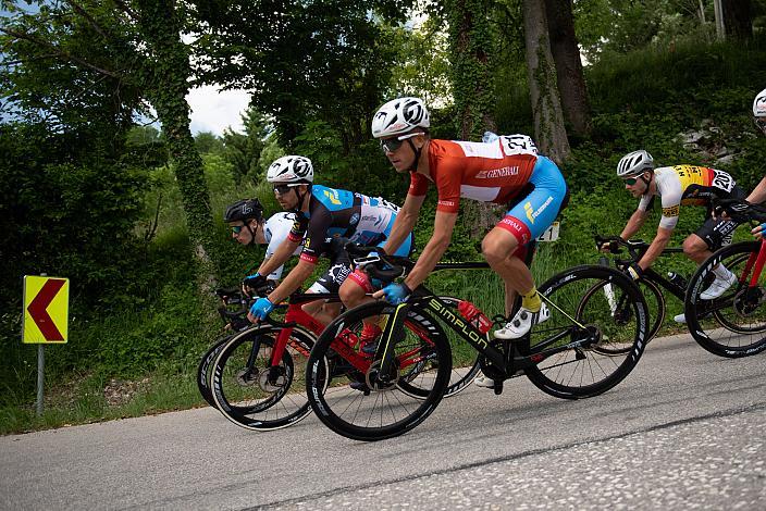 Riccardo Zoidl (AUT, Team Felbermayr Simplon Wels) im Trikot des Besten Österreichers 3. Etappe Traun - Hinterstoder, Int. Raiffeisen Oberösterreich Rundfahrt UCI Kat. 2.2