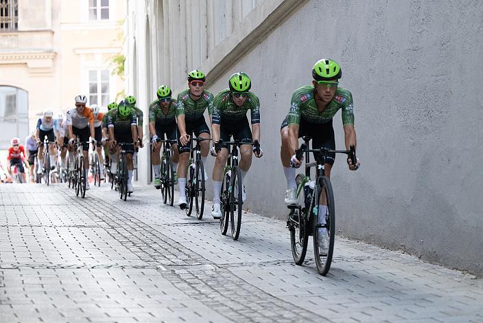 Team Hrinkow Advarics in der Führung beim 28. Int. ASVÖ - HRINKOW City Kriterium Steyr, Herren Elite, ÖRV, Radsport, Mountainbike, ELITE Rennrad