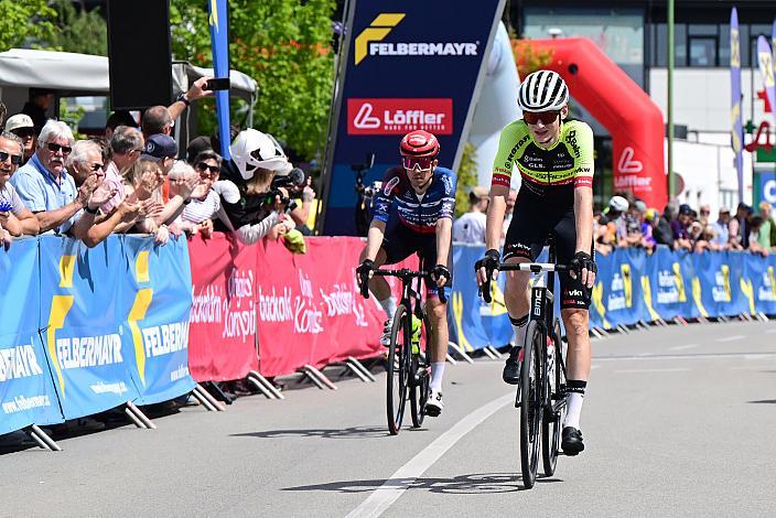 Riccard Zoidl (AUT, Team Felt - Felbermayr), Jannis Peter (GER, Team Vorarlberg) Herren Elite, U23, Road Cycling League Austria, 62. Raika Kirschbluetenrennen, Wels, Oberösterreich